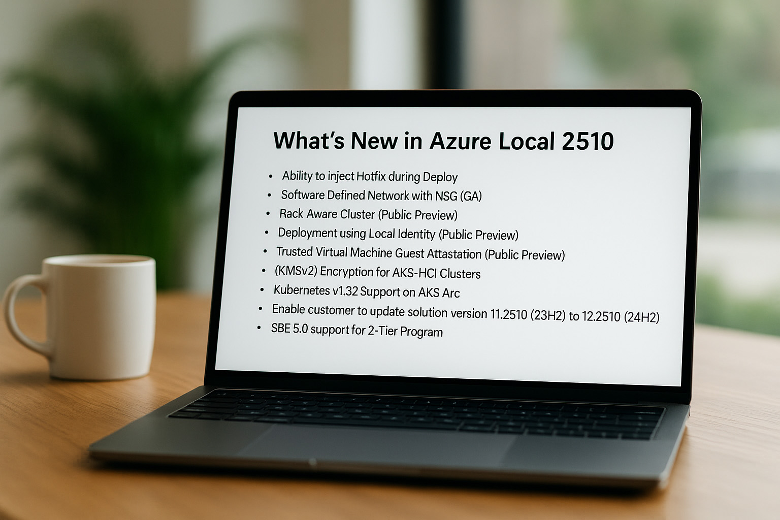 Cosa c’è di nuovo in Azure Local (2510)??